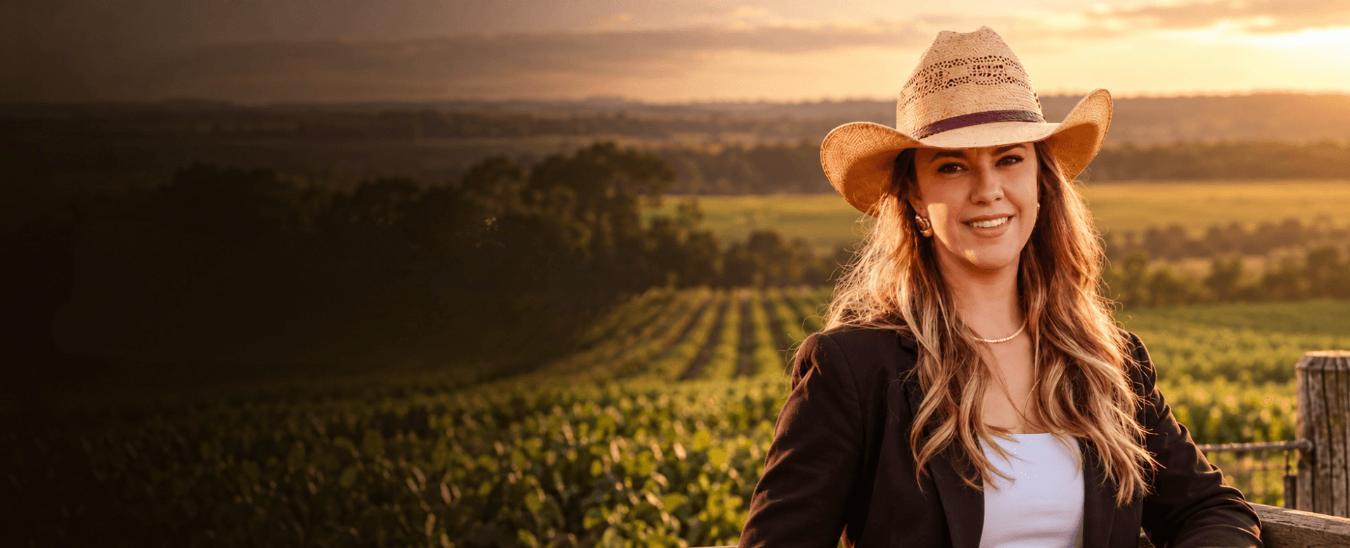 Dra. Magrin Advogados no campo ao entardecer